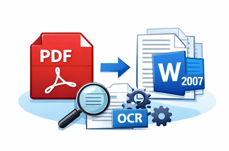 convert pdf to word 2007
