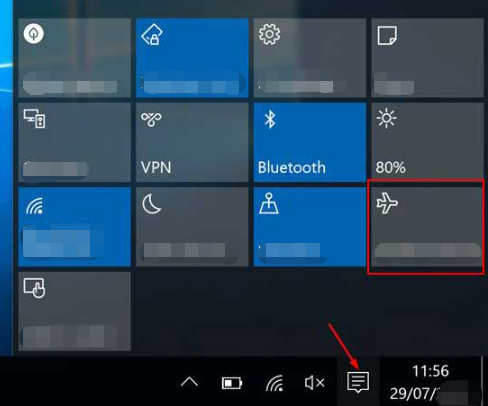airplane mode in Windows