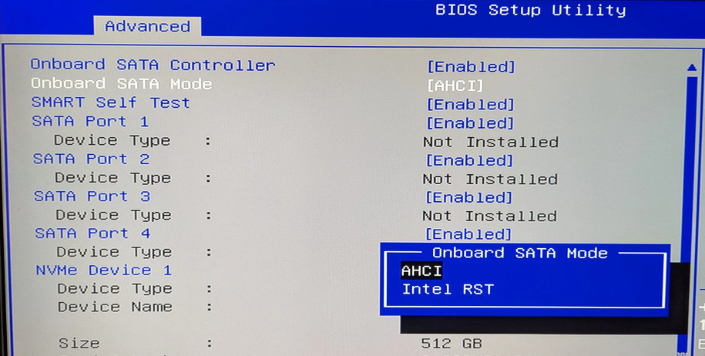 SATA Controller mode