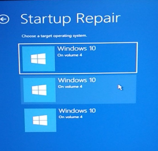 startup repair choose system