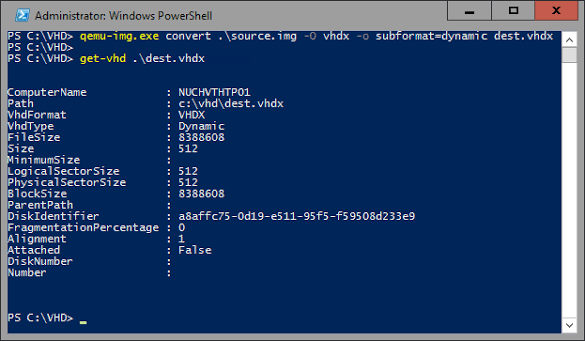 using qemu_img convert img to vhdx