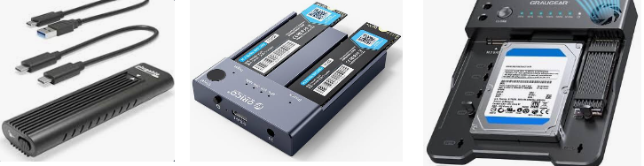 different type nvme dock